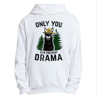 Funny Drama Llama Only You Can Prevent Drama Sarcastic Lover Urban Pullover Hoodie