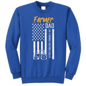 Farmer Dad Like Normal Only Cooler Us Flag Sweatshirt