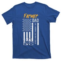 Farmer Dad Like Normal Only Cooler Us Flag T-Shirt