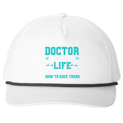 Future Doctor Lifesaver - Pre Med Outfit Med Student Gift Snapback Five-Panel Rope Hat