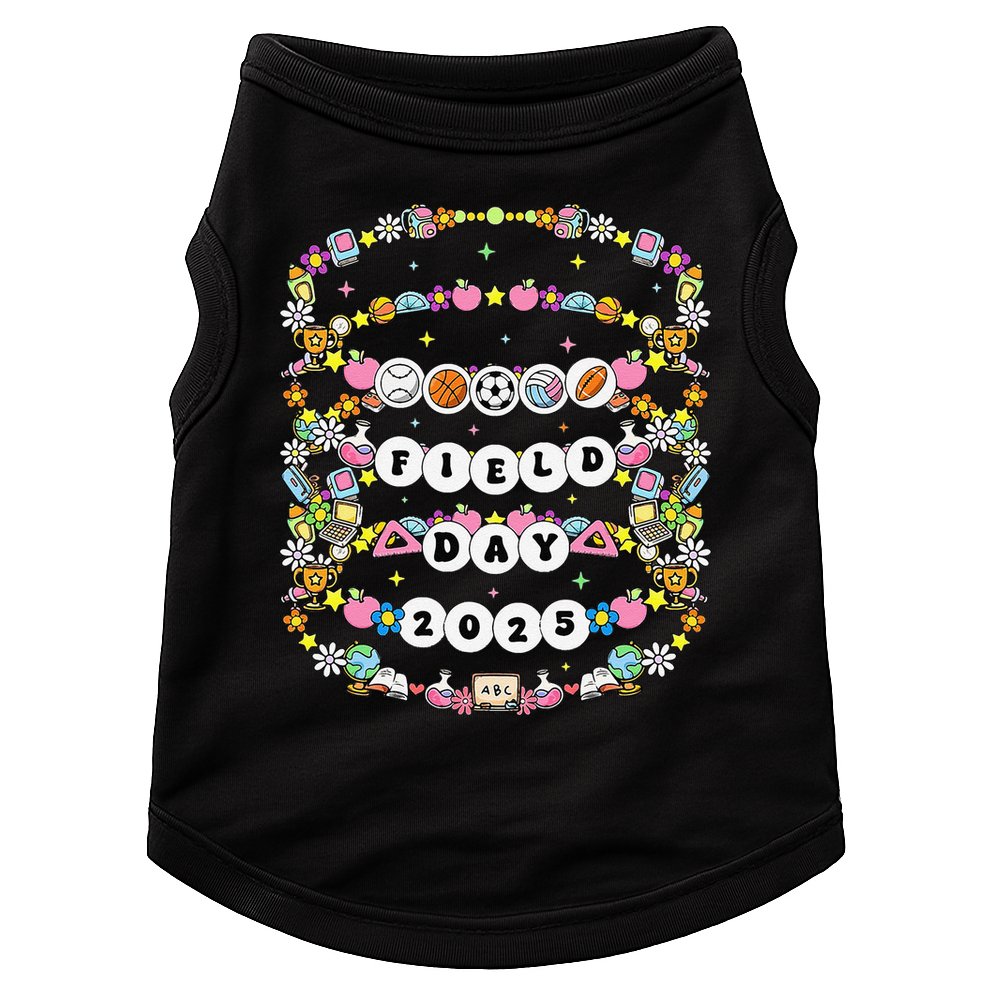 Field Day Let The Games Begin Friendship Bracelet Sports Doggie Tank