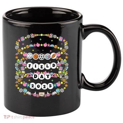 Field Day Let The Games Begin Friendship Bracelet Sports 11oz C Handle Ceramic Mug
