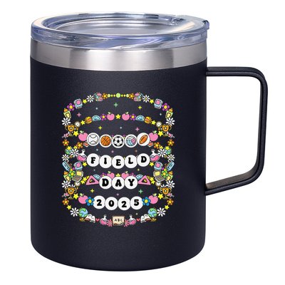 Field Day Let The Games Begin Friendship Bracelet Sports 12oz Stainless Steel Coffee Mug