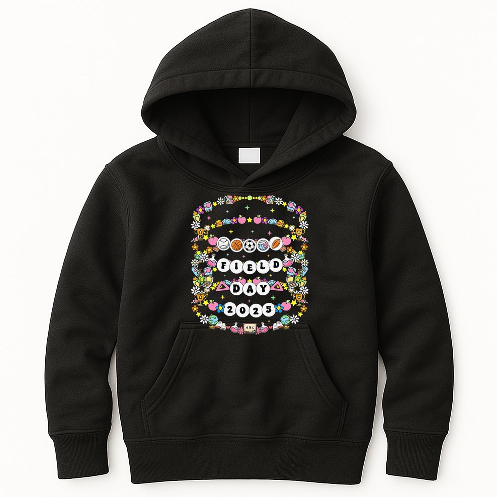 Field Day Let The Games Begin Friendship Bracelet Sports Kids Hoodie