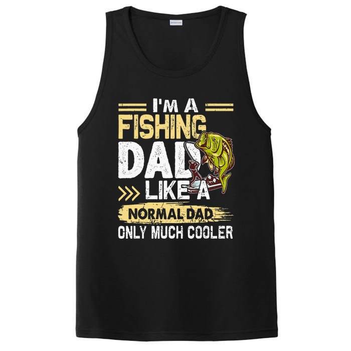 Fishing Dad Like A Normal Dad Only Much Cooler PosiCharge Competitor Tank