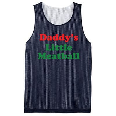 Funny Daddy Little Meatball Mesh Reversible Basketball Jersey Tank