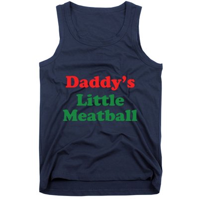 Funny Daddy Little Meatball Tank Top