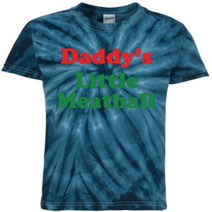 Funny Daddy Little Meatball Kids Tie-Dye T-Shirt