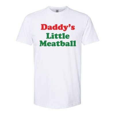 Funny Daddy Little Meatball Softstyle CVC T-Shirt