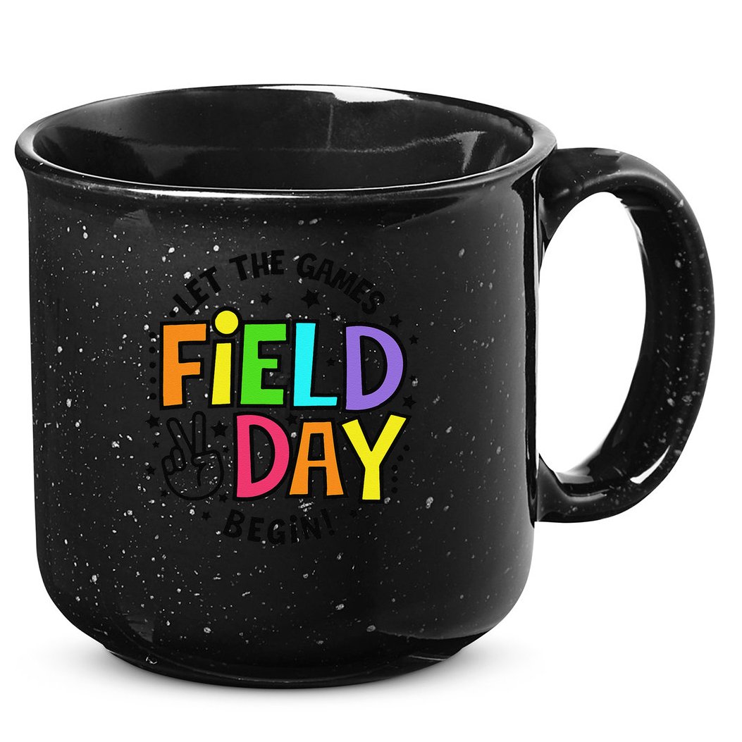 Field Day Let The Games Begin 2025 Teachers 15oz Campfire Ceramic Mug