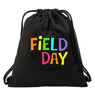 Field Day Let The Games Begin 2025 Teachers Drawstring Bag
