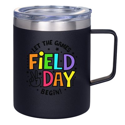 Field Day Let The Games Begin 2025 Teachers 12oz Stainless Steel Coffee Mug