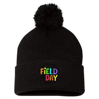 Field Day Let The Games Begin 2025 Teachers Pom Pom 12in Knit Beanie