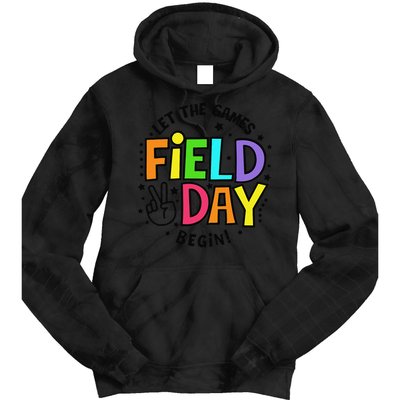 Field Day Let The Games Begin 2025 Teachers Tie Dye Hoodie