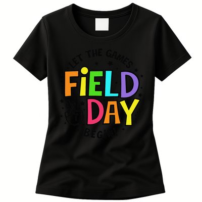 Field Day Let The Games Begin 2025 Teachers Womens T-Shirt