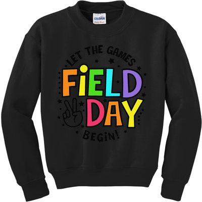 Field Day Let The Games Begin 2025 Teachers Kids Sweatshirt