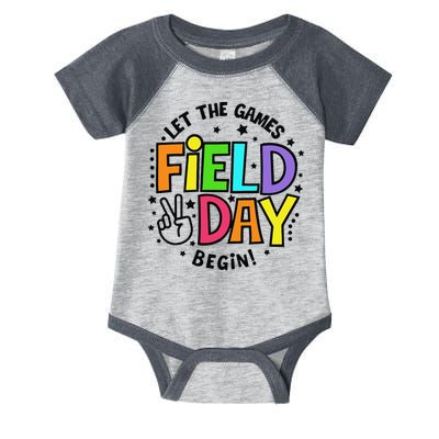 Field Day Let The Games Begin 2025 Teachers Infant Baby Jersey Bodysuit