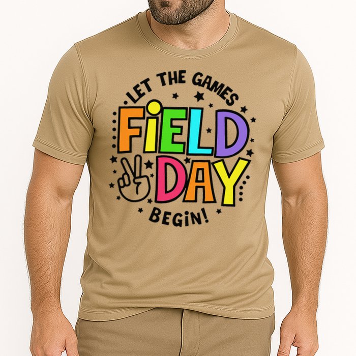 Field Day Let The Games Begin 2025 Teachers Cooling Performance Crew T-Shirt