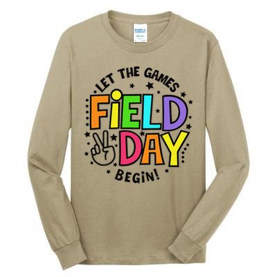 Field Day Let The Games Begin 2025 Teachers Tall Long Sleeve T-Shirt