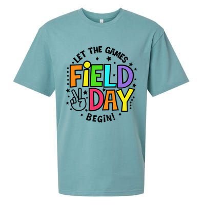 Field Day Let The Games Begin 2025 Teachers Sueded Cloud Jersey T-Shirt