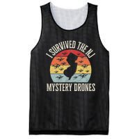 Funny Drone Lover I Survived The New Jersey Mystery Drones Mesh Reversible Basketball Jersey Tank