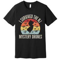 Funny Drone Lover I Survived The New Jersey Mystery Drones Premium T-Shirt