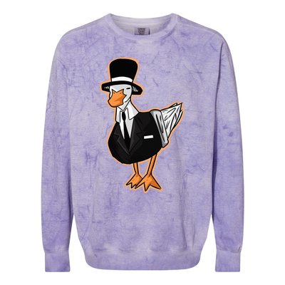 Funny Duck Lover Gift Colorblast Crewneck Sweatshirt