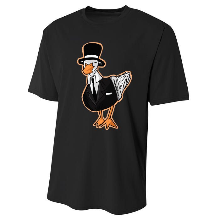 Funny Duck Lover Gift Performance Sprint T-Shirt