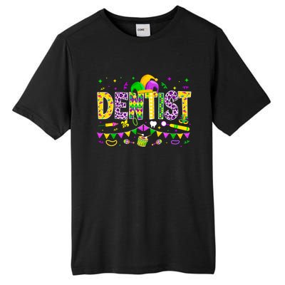 Funny Dentist Lover Mardi Gras Carnival Party Cute Gift Tall Fusion ChromaSoft Performance T-Shirt