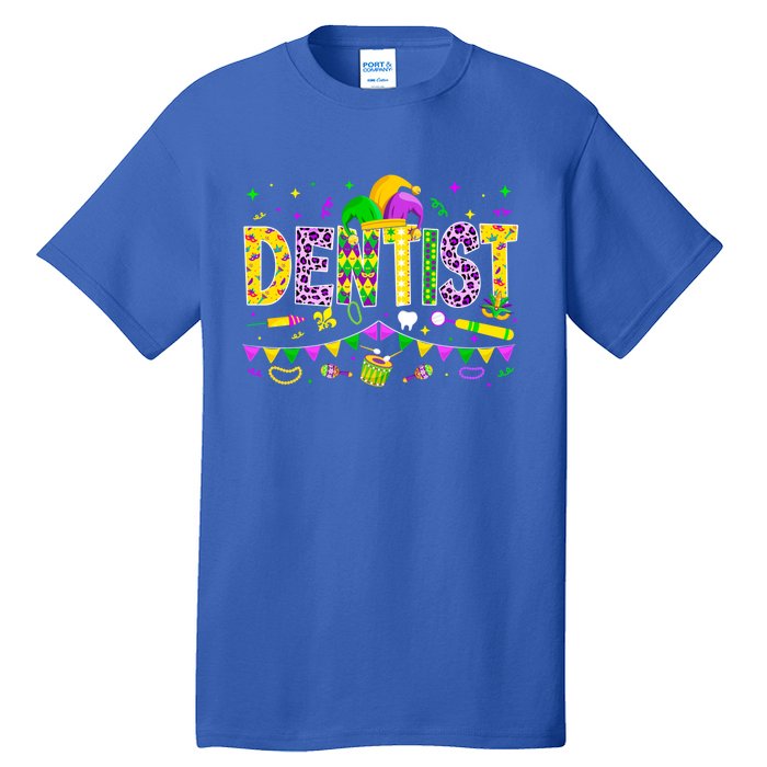 Funny Dentist Lover Mardi Gras Carnival Party Cute Gift Tall T-Shirt