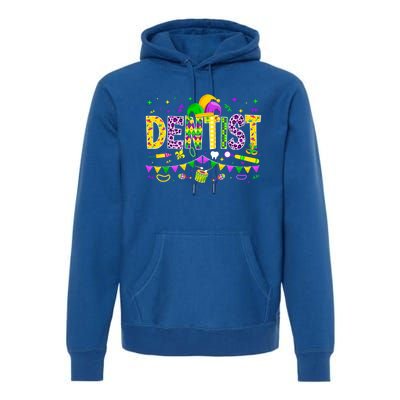 Funny Dentist Lover Mardi Gras Carnival Party Cute Gift Premium Hoodie