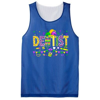 Funny Dentist Lover Mardi Gras Carnival Party Cute Gift Mesh Reversible Basketball Jersey Tank