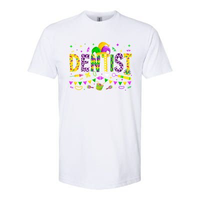 Funny Dentist Lover Mardi Gras Carnival Party Cute Gift Softstyle CVC T-Shirt