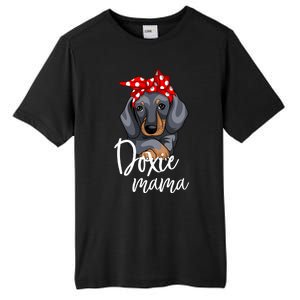 Funny Doxie Mama Dachshund Lover Weiner Dog Gift Tall Fusion ChromaSoft Performance T-Shirt