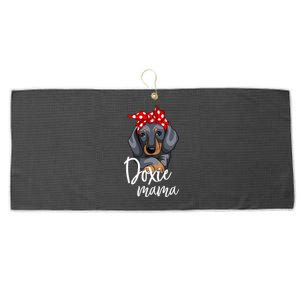 Funny Doxie Mama Dachshund Lover Weiner Dog Gift Large Microfiber Waffle Golf Towel