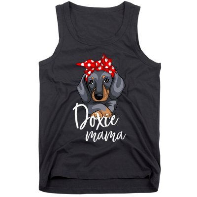 Funny Doxie Mama Dachshund Lover Weiner Dog Gift Tank Top