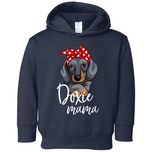 Funny Doxie Mama Dachshund Lover Weiner Dog Gift Toddler Hoodie