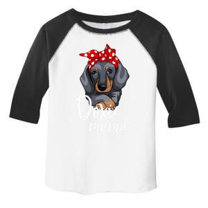 Funny Doxie Mama Dachshund Lover Weiner Dog Gift Toddler Fine Jersey T-Shirt