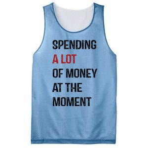 Funny Dad Mom Parents Day Spending A Lot Money At The Moment Mesh Reversible Basketball Jersey Tank