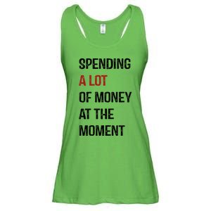 Funny Dad Mom Parents Day Spending A Lot Money At The Moment Ladies Essential Flowy Tank