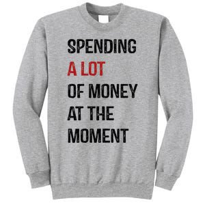 Funny Dad Mom Parents Day Spending A Lot Money At The Moment Sweatshirt