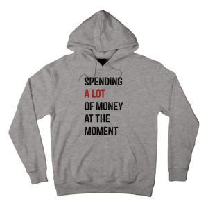 Funny Dad Mom Parents Day Spending A Lot Money At The Moment Tall Hoodie