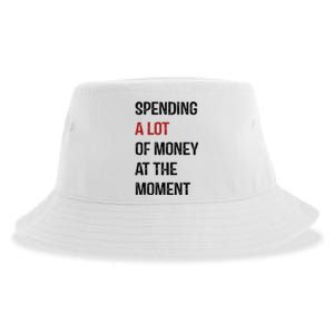 Funny Dad Mom Parents Day Spending A Lot Money At The Moment Sustainable Bucket Hat