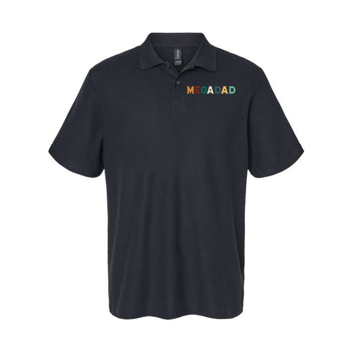 Funny Dad Megadad Gift Mega Dad Softstyle Adult Sport Polo