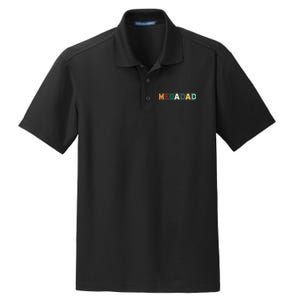 Funny Dad Megadad Gift Mega Dad Dry Zone Grid Polo