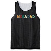 Funny Dad Megadad Gift Mega Dad Mesh Reversible Basketball Jersey Tank