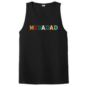 Funny Dad Megadad Gift Mega Dad PosiCharge Competitor Tank