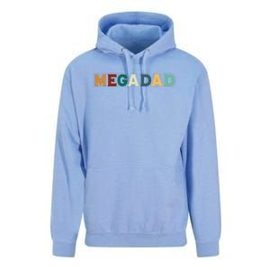 Funny Dad Megadad Gift Mega Dad Unisex Surf Hoodie