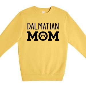 Funny Dalmatian Mom Dog Paw Puppy Retro Premium Crewneck Sweatshirt