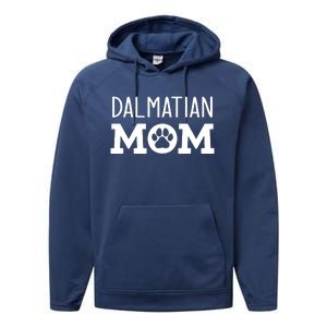 Funny Dalmatian Mom Dog Paw Puppy Retro Performance Fleece Hoodie